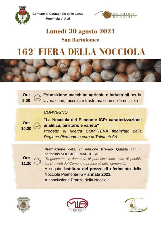 162ª Fiera della Nocciola - Lunedì 30 agosto